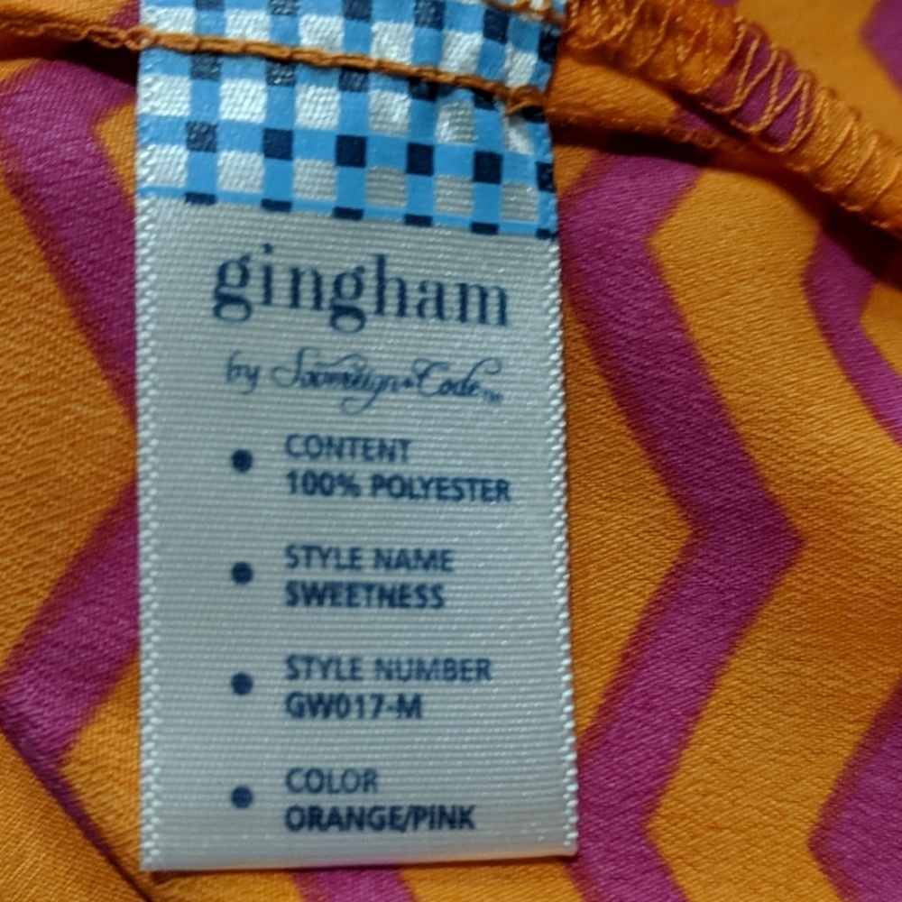 Sovereign Code Gingham Striped Top - Picture 6 of 6